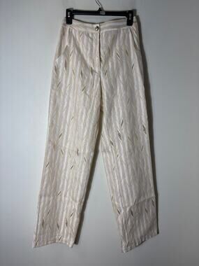 NWT Porridge Clothing Gold Flat Front Pants Sz 4